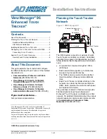 Preview for 1 page of American Dynamics VM96 Installation Instructions Manual