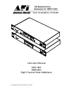 American Fibertek MRT-880 Instruction Manual preview