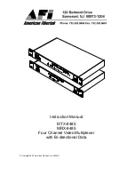 American Fibertek MRX-8485 Instruction Manual preview