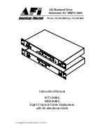 American Fibertek MRX-8885 Instruction Manual preview