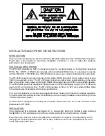 Preview for 2 page of American Fibertek MT-2400 Instruction Manual