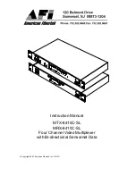 American Fibertek MTX-8410C-SL Instruction Manual preview