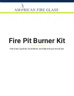 Предварительный просмотр 1 страницы American Fire Glass OB-AFPP-18EIPS-LP Installation And Operating Instructions Manual