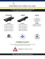 Предварительный просмотр 2 страницы American Fire Glass OB-AFPP-18EIPS-LP Installation And Operating Instructions Manual