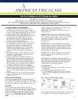 Preview for 10 page of American Fire Glass OB-AFPP-18EIPS-LP Installation And Operating Instructions Manual