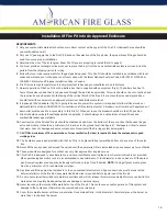 Предварительный просмотр 15 страницы American Fire Glass OB-AFPP-18EIPS-LP Installation And Operating Instructions Manual