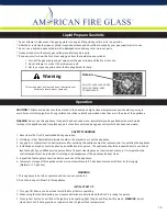 Предварительный просмотр 17 страницы American Fire Glass OB-AFPP-18EIPS-LP Installation And Operating Instructions Manual