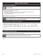 Предварительный просмотр 2 страницы american flame AF3003TX Operation Instructions Manual