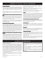 Preview for 3 page of American Hearth ALX-24LF-1 Installation Instructions And Owner'S Manual