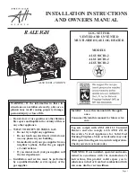 Preview for 1 page of American Hearth Raleigh ALSU18CR1-2 Installation Instructions And Owner'S Manual