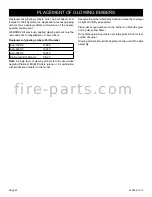 Preview for 24 page of American Hearth WILLIAMSBURG ALS-18CR2-2 Installation Instructions And Owner'S Manual