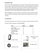 Предварительный просмотр 3 страницы American Hometec AHQ-TB32 Installation And Operation Manual