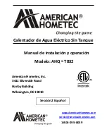 Предварительный просмотр 19 страницы American Hometec AHQ-TB32 Installation And Operation Manual