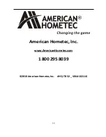 Предварительный просмотр 56 страницы American Hometec AHQ-TB32 Installation And Operation Manual