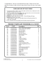 Preview for 10 page of American Legend 72'' BROOKDALE AIR HOCKEY TABLE AL1005W/F Assembly Instructions Manual