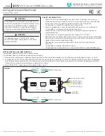 Предварительный просмотр 1 страницы American Lighting 120-CTRL-4CH Installation Instructions