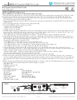 Предварительный просмотр 2 страницы American Lighting 120-CTRL-4CH Installation Instructions