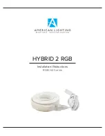 Предварительный просмотр 1 страницы American Lighting HYBRID 2 RGB Installation Instructions Manual