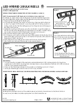 Предварительный просмотр 2 страницы American Lighting LED HYBRID 2 120-H2 Series Installation Instructions