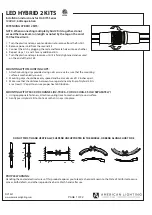 Предварительный просмотр 2 страницы American Lighting LED HYBRID 2 Installation Instructions