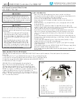 Предварительный просмотр 1 страницы American Lighting LED-RGB-CTRL-24V Installation Instructions