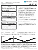 Предварительный просмотр 1 страницы American Lighting TRULUX HIGH OUTPUT MAX Series Installation Instructions