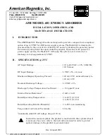 American Magnetics 601 Installation, Operation And Maintenance Instructions preview