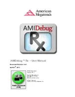 Preview for 1 page of American Megatrends AMIDebug Rx User Manual