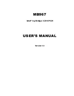 Предварительный просмотр 1 страницы American Megatrends MB967 User Manual