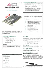 American Megatrends MegaRAID Elite 1600 Installation preview