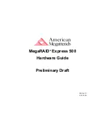 American Megatrends MegaRAID Express 500 Hardware Manual preview