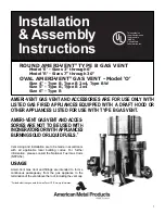 Предварительный просмотр 1 страницы AMERICAN METAL AMERI-VENT E Installation & Assembly Instructions Manual