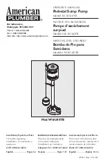 American Plumber W-SU40TB Owner'S Manual предпросмотр