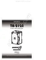 Preview for 1 page of American Pro Audiolab TA-212A User Manual