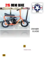 American Racer 215 Mini Bike Owner'S Manual preview