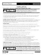 Preview for 8 page of American Range AF25 Owner'S Manual