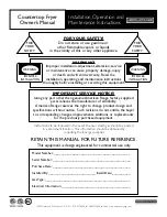 Preview for 2 page of American Range AFCT-15 Owner'S Manual