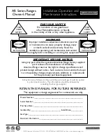 Preview for 2 page of American Range AR SERIES Owner'S Manual