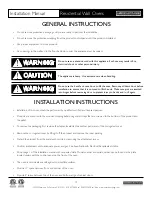 Preview for 14 page of American Range AROFE-30 Installation Manual