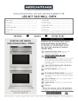 American Range AROFFG-230 Installation Manual предпросмотр