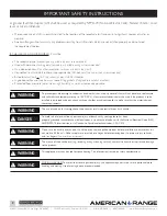 Preview for 3 page of American Range AROFFG-230 Installation Manual