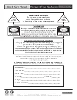 Preview for 2 page of American Range ARR-244 Use And Care Manual