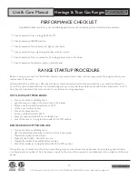 Preview for 23 page of American Range ARR-244 Use And Care Manual