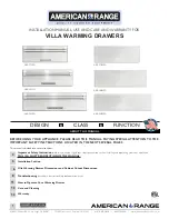 Preview for 1 page of American Range ARR-27IRWD Installation Manual