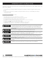 Preview for 3 page of American Range ARR-27IRWD Installation Manual