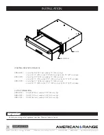 Предварительный просмотр 6 страницы American Range ARR-27IRWD Installation Manual