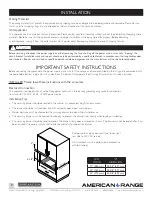 Предварительный просмотр 7 страницы American Range ARR-27IRWD Installation Manual