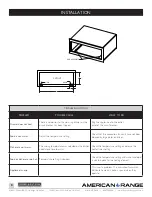 Предварительный просмотр 8 страницы American Range ARR-27IRWD Installation Manual