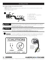 Предварительный просмотр 12 страницы American Range ARR-364GD Use And Care Manual