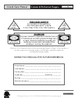 Preview for 2 page of American Range ARR-648GR ARR-448GDGR Use And Care Manual